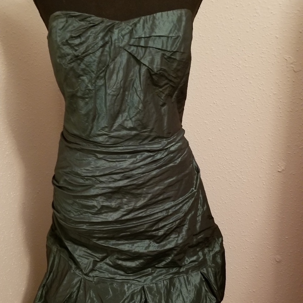 Green Strapless Dress